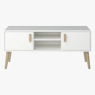Dunelm Pavona Wide TV Stand White