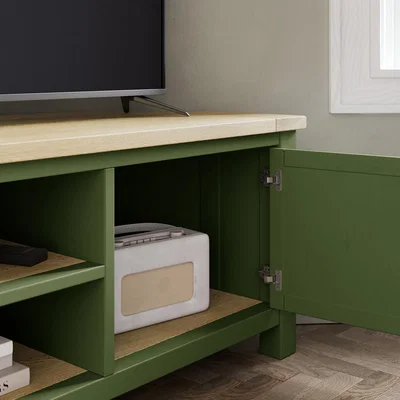 Dunelm Olney Corner TV Unit for TVs up to 55" Olive