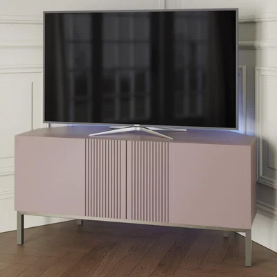 Dunelm Iona Smart Corner TV Unit Mulberry