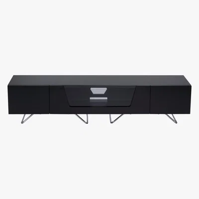 Dunelm Chromium Extra Wide TV Unit Black