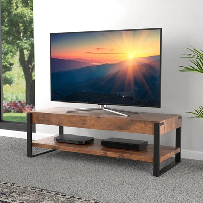 Dunelm AVF Ridgewood TV Stand Dark Wood (Brown)