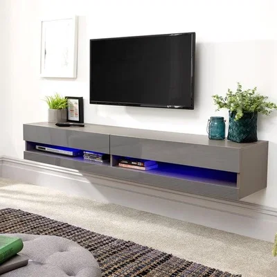 Dunelm Return - Galicia LED Wide Floating Wall TV Unit for TVs up to 67"
