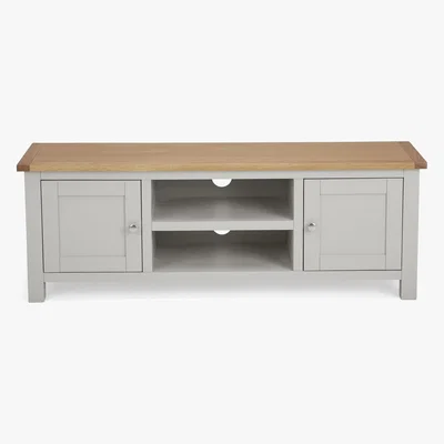 Dunelm Bromley Grey Wide TV Stand Grey