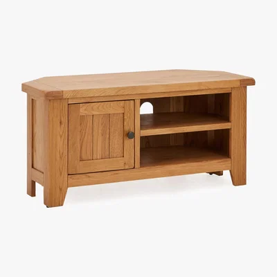Dunelm Oakville Corner TV Stand Light Oak