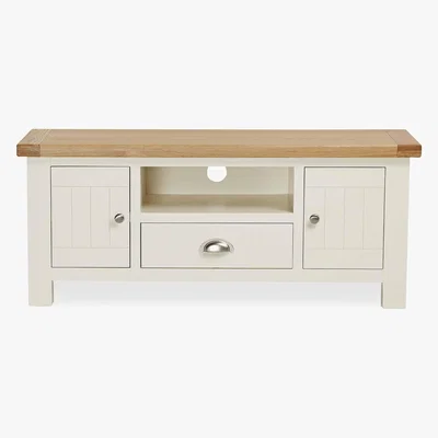 Dunelm Wilby Cream TV Stand Cream