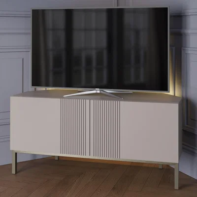 Dunelm Iona Smart Corner TV Unit Grey