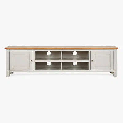 Dunelm Bromley Grey Extra Wide TV Stand Grey
