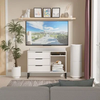 Dunelm Milston 3 Drawer TV Unit for TVs up to 42"