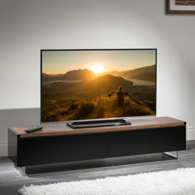 Dunelm Return - Panorama Reversible Top Wide TV Stand, 160cm, Walnut