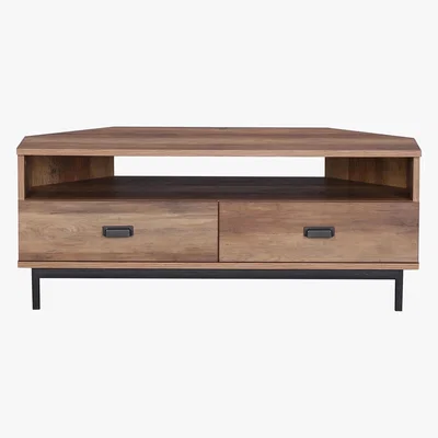 Dunelm Fulton Corner TV Stand Pine