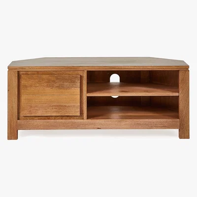 Dunelm Harlam Corner TV Stand Brown