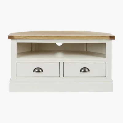 Dunelm Compton Ivory Corner TV Stand Ivory