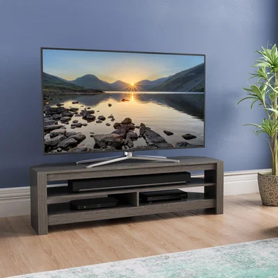 Dunelm Calibre Wide TV Stand 140cm, Oak Effect Grey