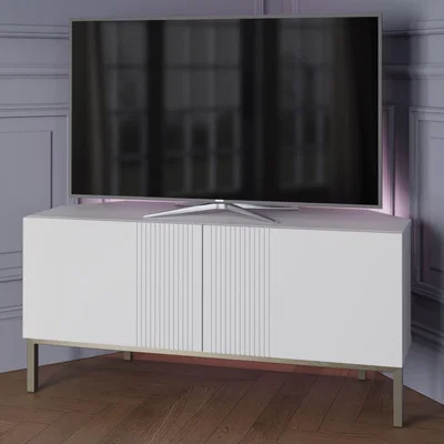 Dunelm Iona Smart Corner TV Unit White