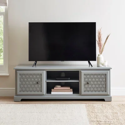 Dunelm Carys Wide TV Unit Grey