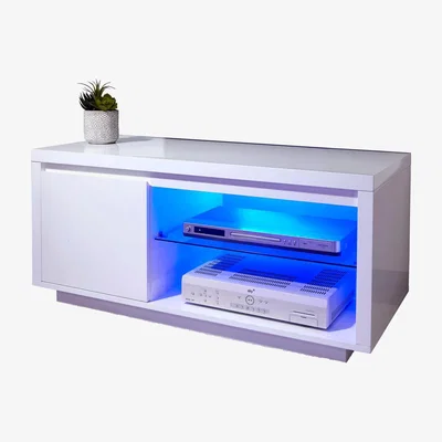 Dunelm Polar LED TV Stand White