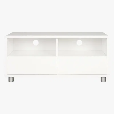 Dunelm Soho White Gloss TV Stand White