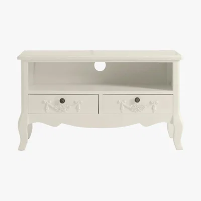 Dunelm Toulouse Ivory TV Stand White