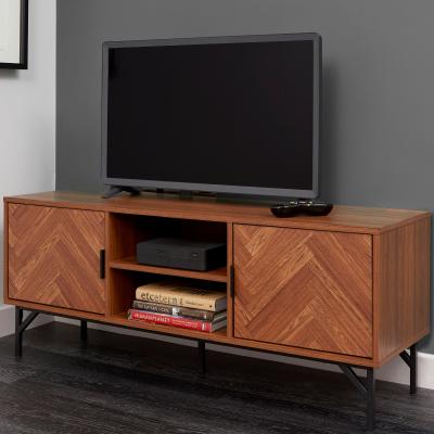 Dunelm Rowe TV Unit Dark Wood (Brown)