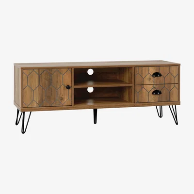 Dunelm Ottawa TV Stand Mid Oak (Brown)
