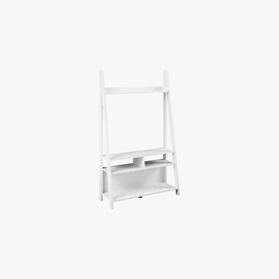 Dunelm Tiva White Ladder TV Stand White