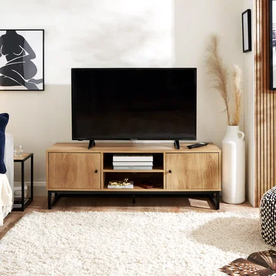 Dunelm Charlie TV Unit Oak Effect Brown