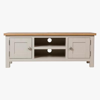 Dunelm Reese Wide TV Unit Dove Grey