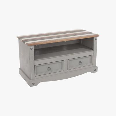 Dunelm Corona Vintage TV Unit Grey