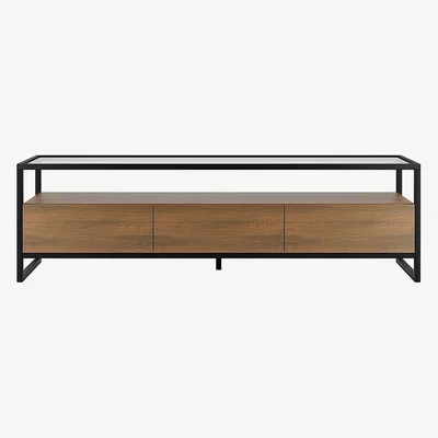 Dunelm Dillon Oak Extra Wide TV Stand Wood (Brown)