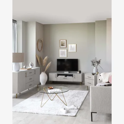 Danetti Albury light grey TV unit
