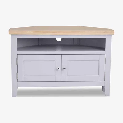Furniture Village Furnitureland - Truro Corner TV Unit - Grey
