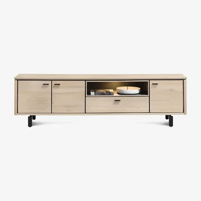 Furniture Village Habufa - Montreal 3 Door TV Unit - Natural