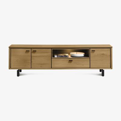 Furniture Village Habufa - Montreal 3 Door TV Unit - Railway Brown