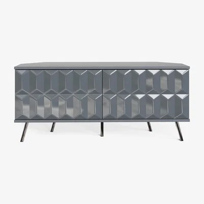 Furniture Village Alpha Corner TV Unit with SMART LED Lighting - Grey