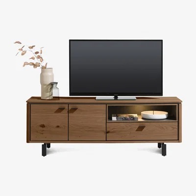 Furniture Village Habufa - Montreal 2 Door TV Unit - Choco Brown