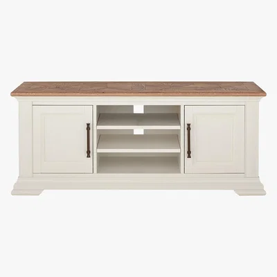 Furniture Village Pattern Wide TV Unit - Cream - By Furniture Village