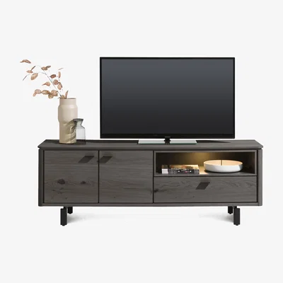 Furniture Village Habufa - Montreal 2 Door TV Unit - Onyx