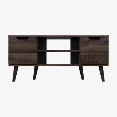 Furniture Village London Bedrooms - Finchley Corner TV Unit - Italian Dark Oak