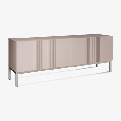Furniture Village Delta Large TV Unit with Smart LED Lighting - Mulberry