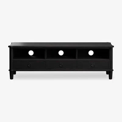Furniture Village Laura Ashley - Henshaw 3 Drawer Wide TV Unit - Black