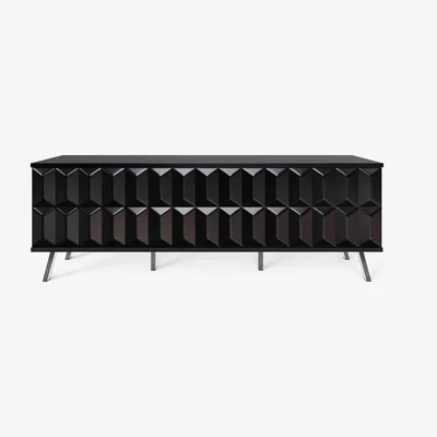 Furniture Village Alpha TV Unit with SMART LED Lighting - Black