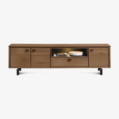 Furniture Village Habufa - Montreal 3 Door TV Unit - Choco Brown