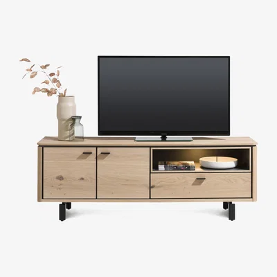 Furniture Village Habufa - Montreal 2 Door TV Unit - Natural