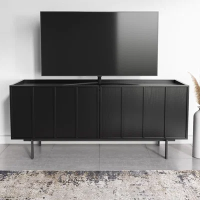 Furniture123 Blackened Oak Two Door TV Unit - TV's up to 50 - Helmer