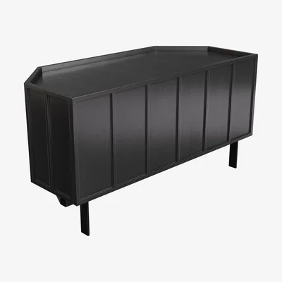 Furniture123 Black Oak Corner TV Unit - TV's up to 43 -  Helmer