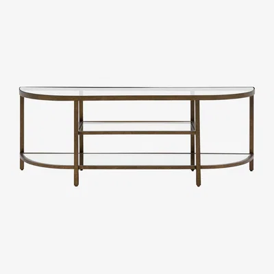 Furniture123 Hudson Glass TV Stand In Bronze - Caspian House