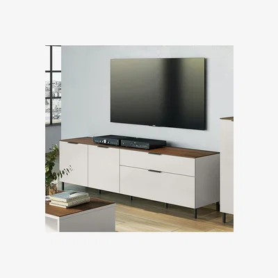 Furniture123 Cream TV Unit with Storage Cupboards - TV's up to 70 - California