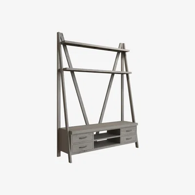 Furniture123 Grey Oak TV Shelving Unit - Ambleside