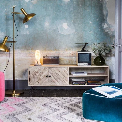 Graham & Green Amaliah Chevron TV Stand