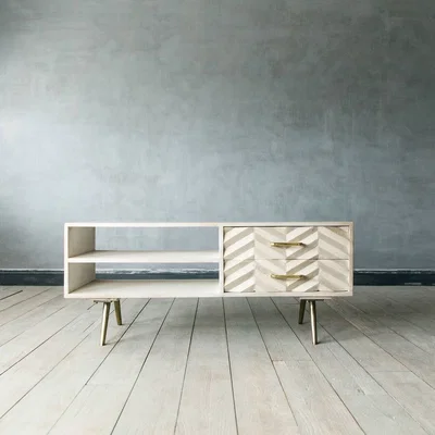 Graham & Green Ariella Chevron TV Stand
